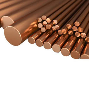 Factory Direct 99.99%  Pure Copper C1100 T2 Brass Round Bar Copper Bar  Per Kg 